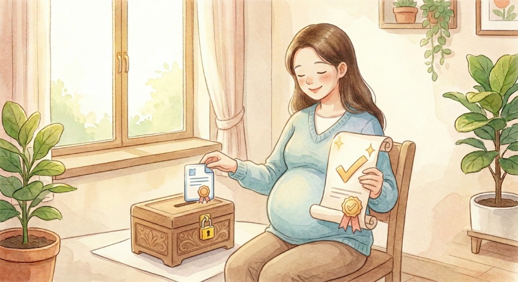 아기를 위한 서류와 계약 준비